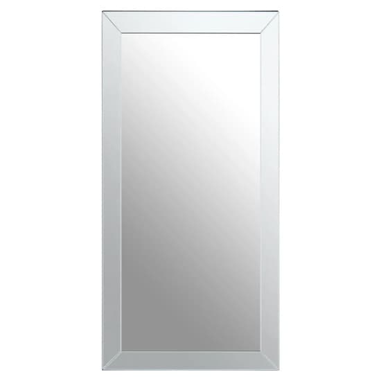 Sanford Large Rectangular Wall Mirror With Bevelled Sides Furniture