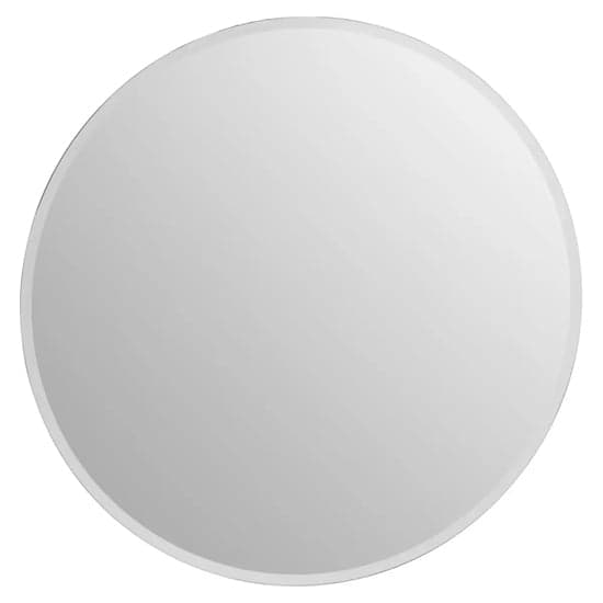Sanford Large Round Wall Mirror With Mirrored Frame_1