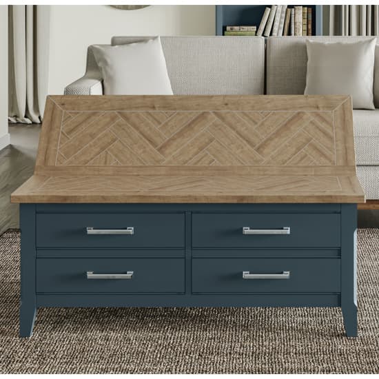 Sanford Wooden Coffee Table With Drawers In Blue_2
