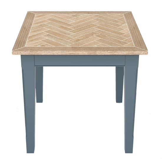 Sanford Wooden Dining Table Square In Blue And Oak_2