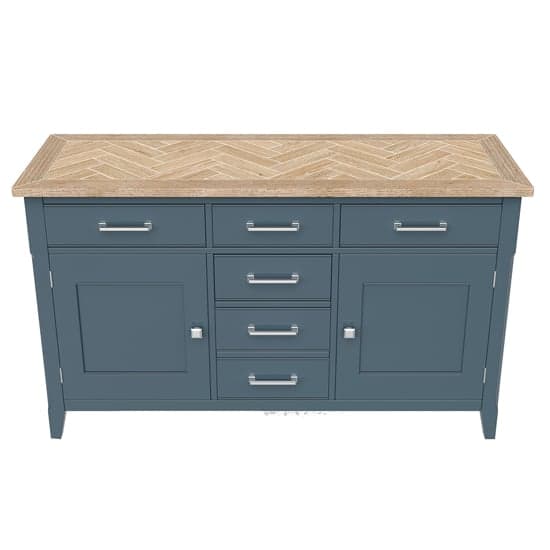 Sanford Wooden Sideboard With 2 Doors 6 Drawers In Blue_2