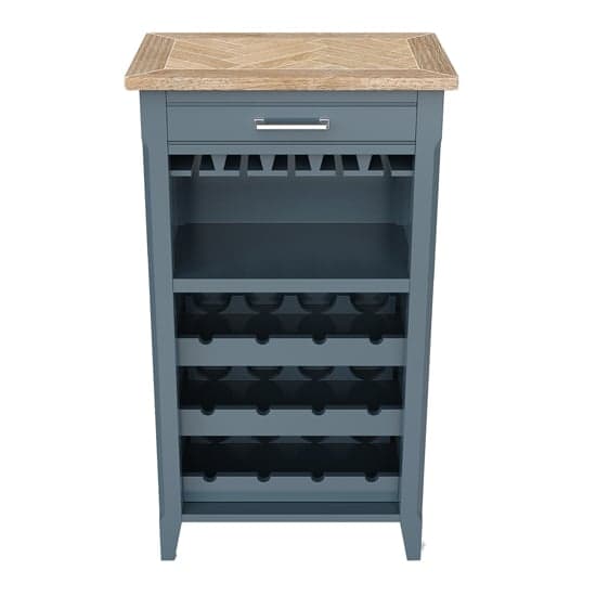 Sanford Wooden Wine Rack And Glass Storage Cabinet In Blue_2