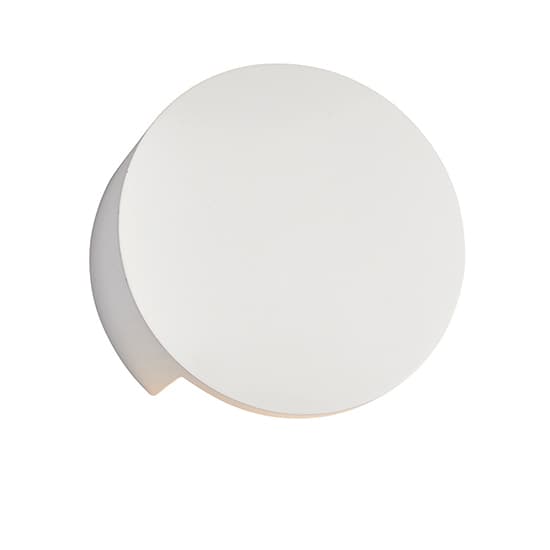 Sanna LED Wall Light In Smooth White Plaster_4