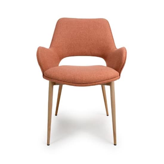 Sanremo Brick Fabric Dining Chairs In Pair_6