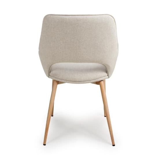 Sanremo Natural Fabric Dining Chairs In Pair_4