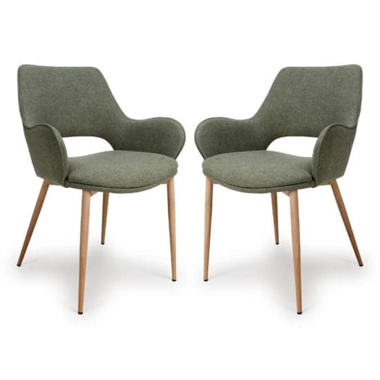 Sanremo Sage Fabric Dining Chairs In Pair_1