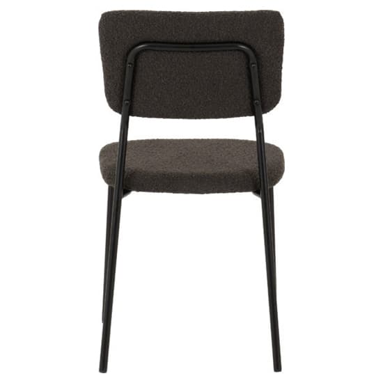 Sanur Set Of 4 Boucle Fabric Dining Chairs In Grey_5
