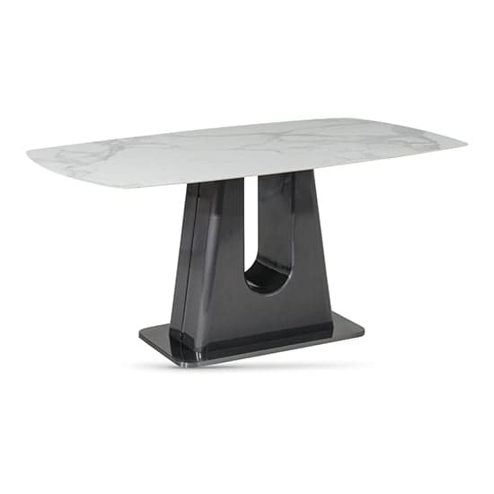 Sanur Sintered Stone Dining Table With 6 Dark Grey Chairs_2
