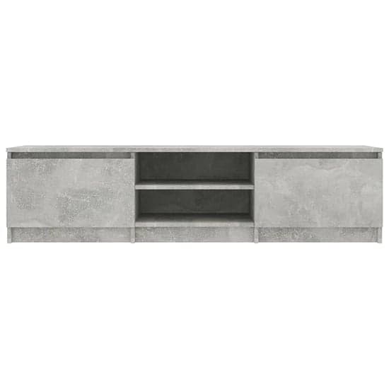 Saraid Wooden TV Stand With 2 Doors In Concrete Effect_3