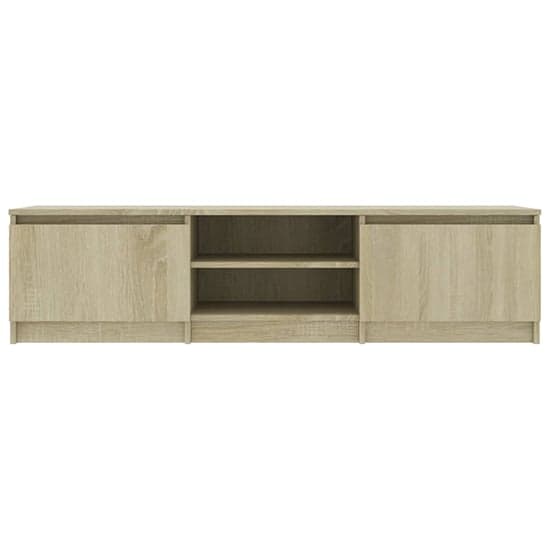 Saraid Wooden TV Stand With 2 Doors In Sonoma Oak_3