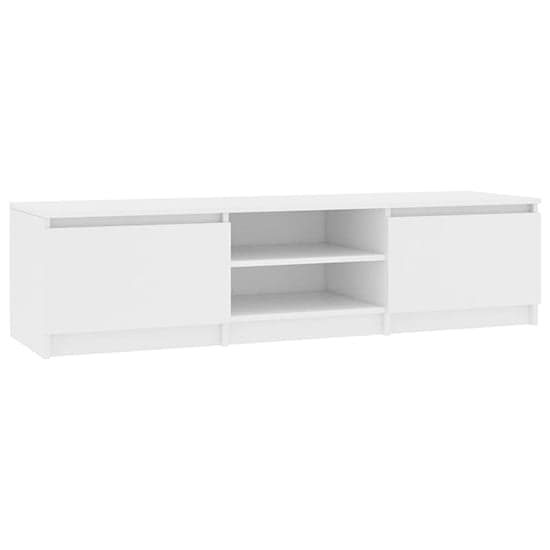Saraid Wooden TV Stand With 2 Doors In White_4