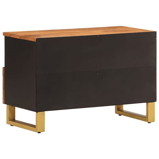 Sarlat Mangowood TV Stand 2 Drawers In Brown And Black_6