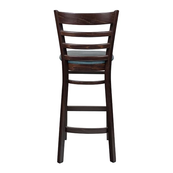 Sarnia Medium Brown Bar Chair With Lascari Vintage Teal Seat_3