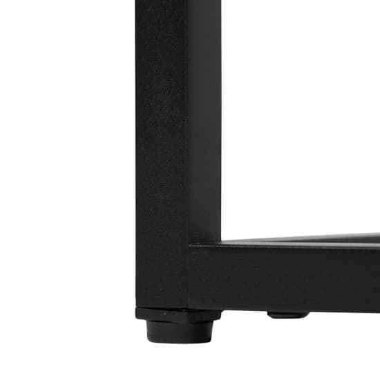 Sarnia Wooden Console Table In Matte Black_4
