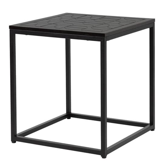 Sarnia Wooden End Table In Matte Black_2