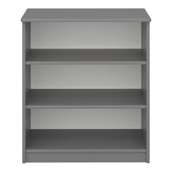 Satria Kids Wooden Bookcase With 2 Shelves In Folkestone Grey_2