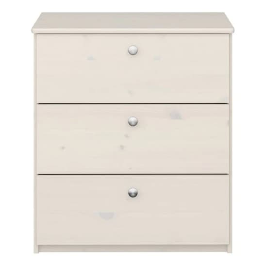 Satria Kids Wooden Chest Of 3 Drawers In Whitewash_2