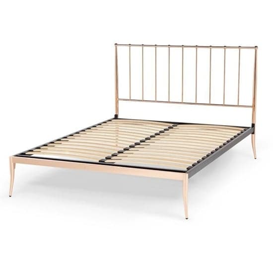 Saturn Precious Metal King Size Bed In Rose Gold_3