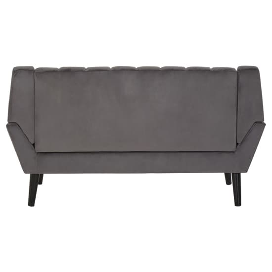 Savinos Upholstered Velvet 2 Seater Sofa In Grey_5
