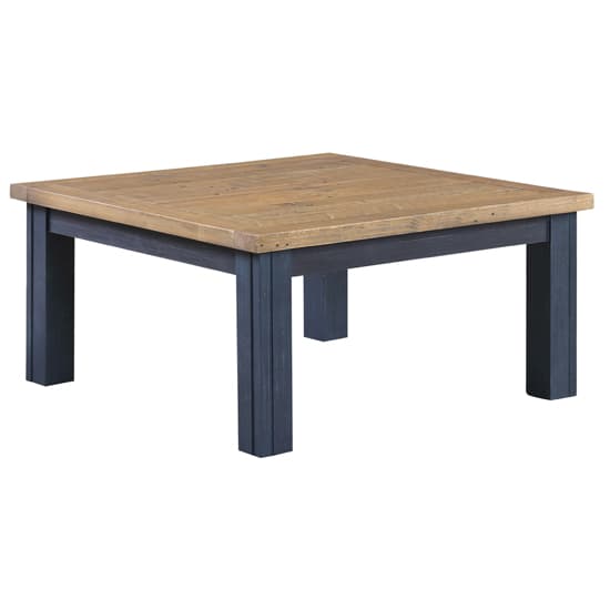 Savona Wooden Coffee Table Square In Oak And Blue_2