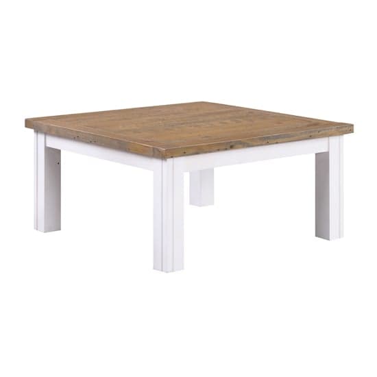 Savona Wooden Coffee Table Square In Oak And White_2