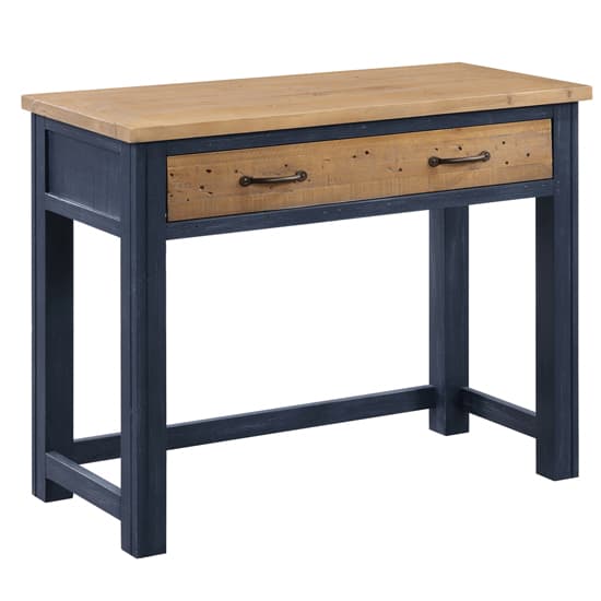 Savona Wooden Hidden Laptop Desk In Oak And Blue_2
