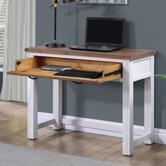 Savona Wooden Hidden Laptop Desk In Oak And White_2