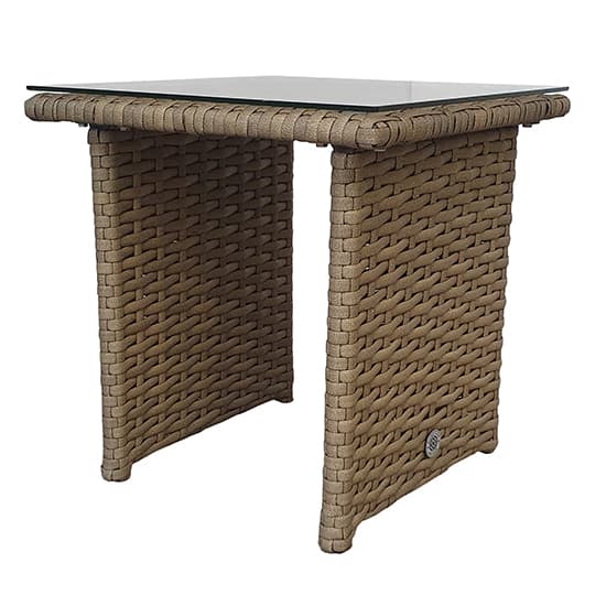 Sayer Weave Pair Of Sun Loungers With Table In Natural_3