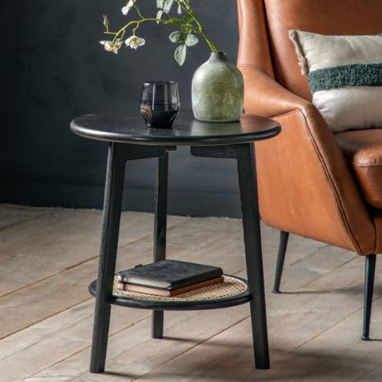 Scalar Wooden Bedside Table In Black And Natural_1