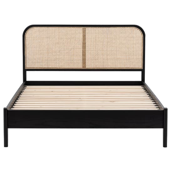 Scalar Wooden Double Bed In Black And Natural_2
