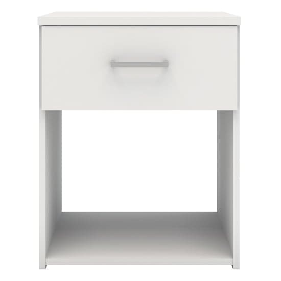 Scalia Wooden Bedside Cabinet In White With 1 Drawer_3