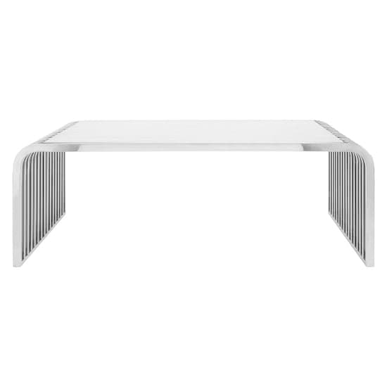 Sceptrum Curved Clear Glass Coffee Table With Steel Frame_2
