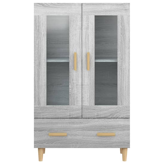 Scipo Wooden Highboard With 2 Doors 1 Drawers In Grey Sonoma Oak_4
