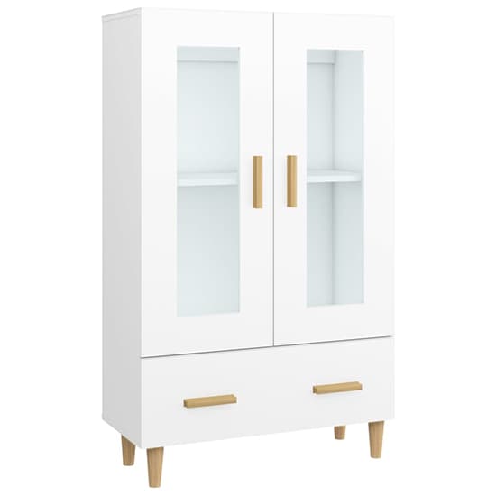 Scipo Wooden Highboard With 2 Doors 1 Drawers In White_3