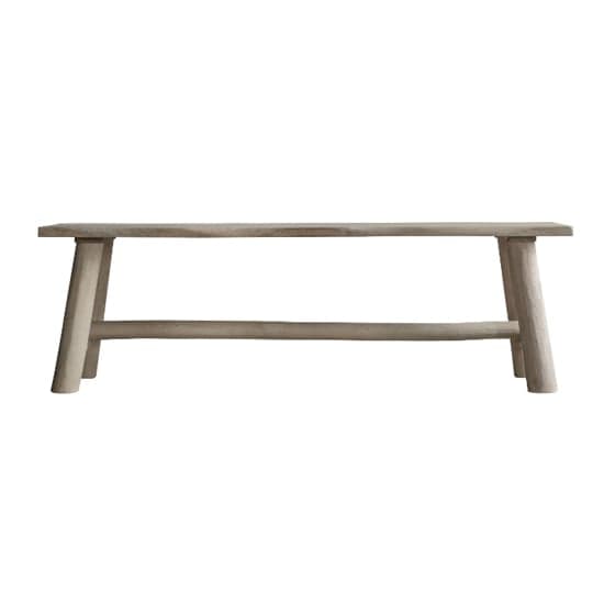 Searcy Large Wooden Dining Bench In Rustic Natural_1