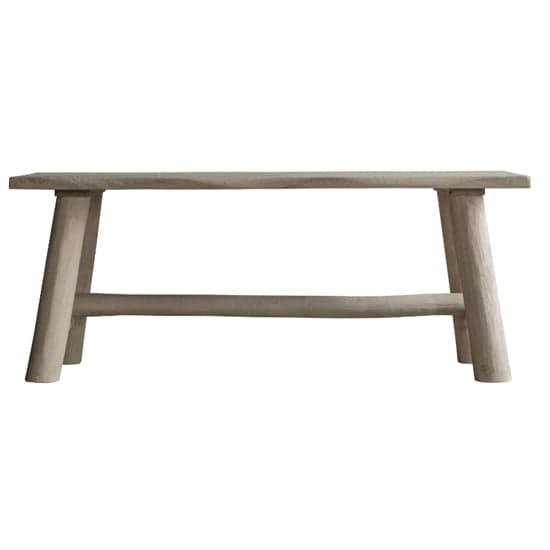 Searcy Small Wooden Dining Bench In Rustic Natural_1
