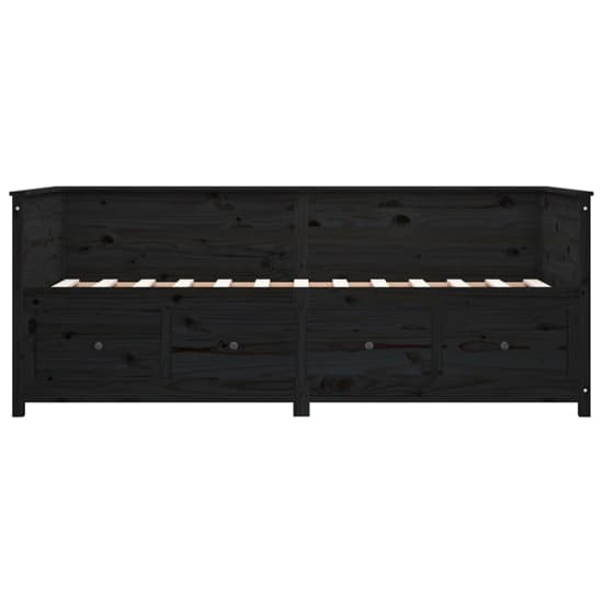 Seath Pine Wood Single Day Bed In Black_4