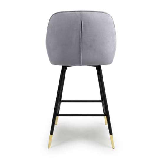 Sedona Grey Brushed Velvet Bar Chairs In Pair_6