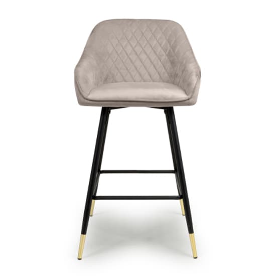 Sedona Mink Brushed Velvet Bar Chairs In Pair_3