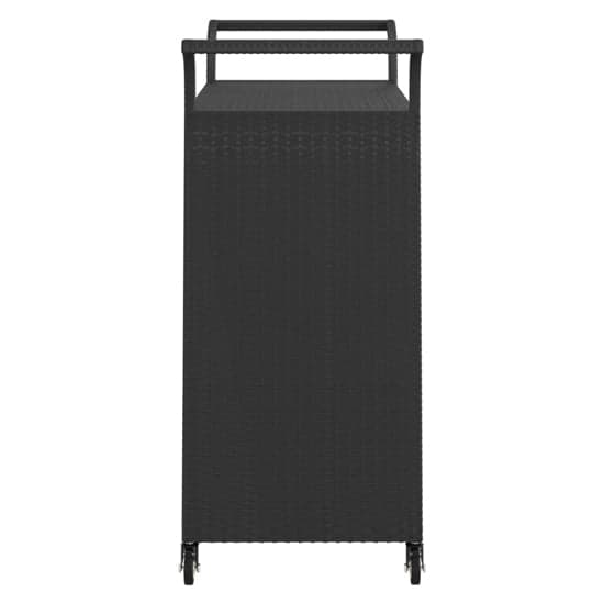 Selah Poly Rattan Drinks Trolley With Drawer In Black_5