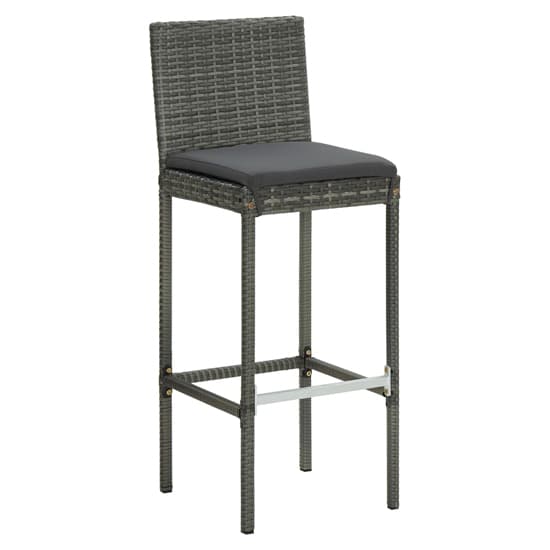 Selah Rattan Bar Table With 4 Audriana Chairs In Grey_3