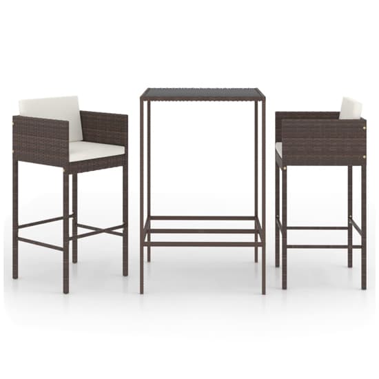 Selah Small Glass Top Bar Table With 2 Avyanna Chairs In Brown_2