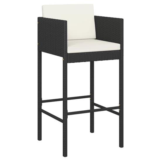 Selah Small Glass Top Bar Table With 4 Avyanna Chairs In Black_4