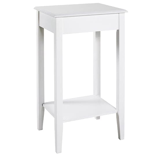 Selma Wooden Side Table In White_2