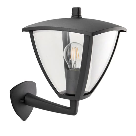 Seraph Clear Polycarbonate Shade Wall Light In Textured Grey_2