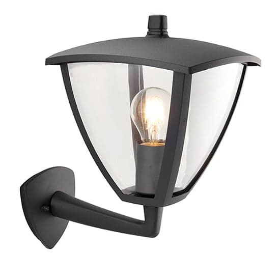 Seraph Clear Polycarbonate Shade Wall Light In Textured Grey_1