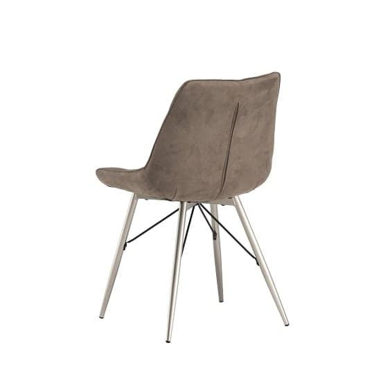 Serbia Fabric Dining Chair In Taupe_3