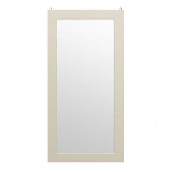 Serenity Rectangular Wall Bedroom Mirror In Ivory Frame_1