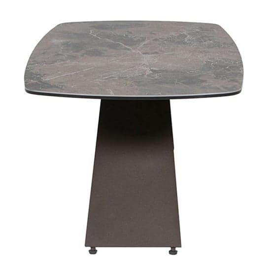 Seta Square Stone Lamp Table With Black Metal Base_2