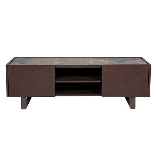Seta Wooden TV Stand With Stone Top In Espresso_2